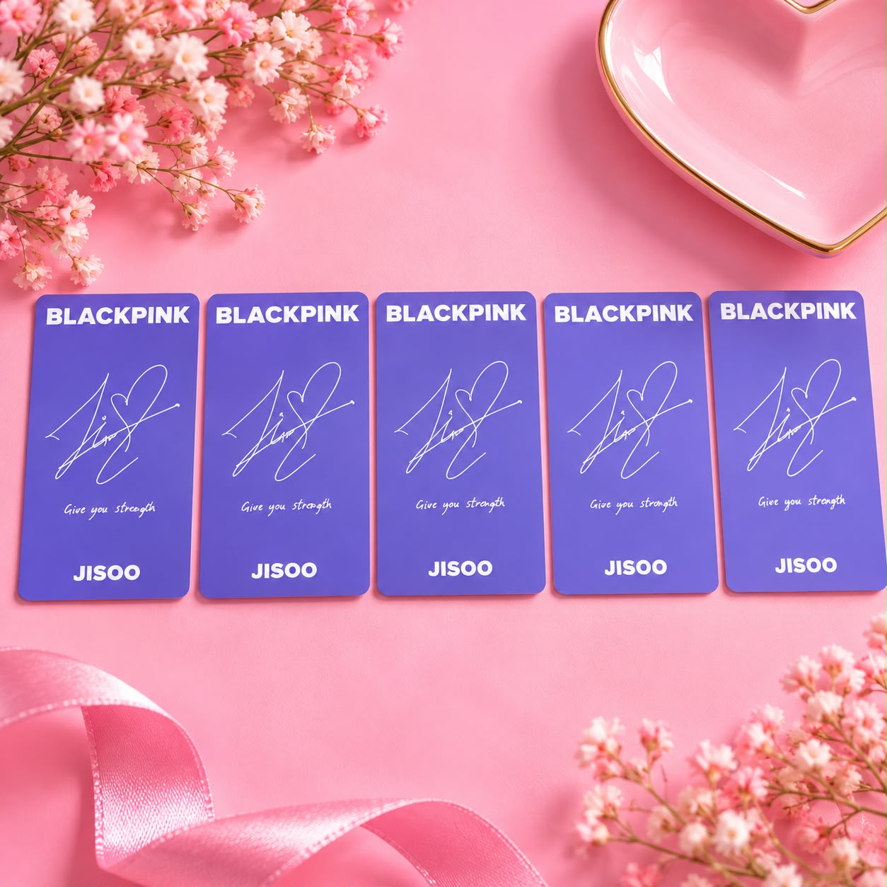 Kit com 4 Photocards da Jisoo — BLACKPINK