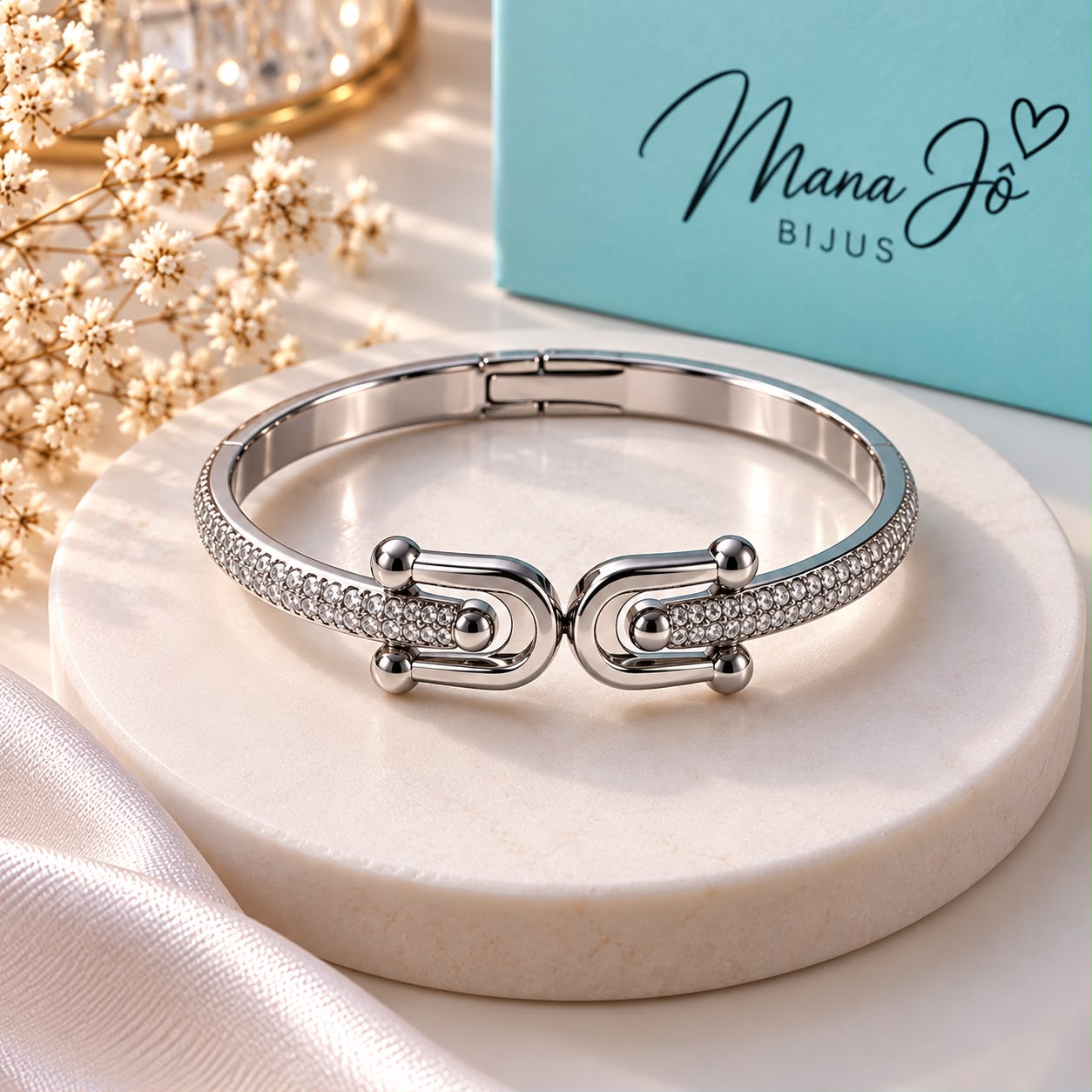 Bracelete inspiração Tiffanny dourado