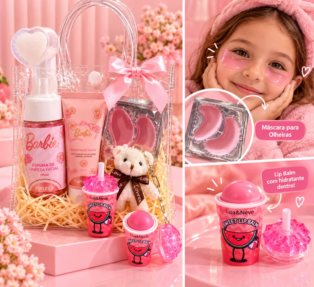 Kit Barbie Skincare: autocuidado com um toque de fofura