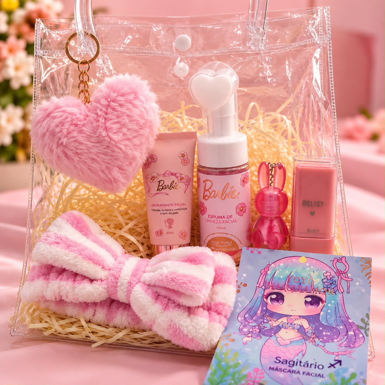 Kit Barbie Rosa: autocuidado com muito charme