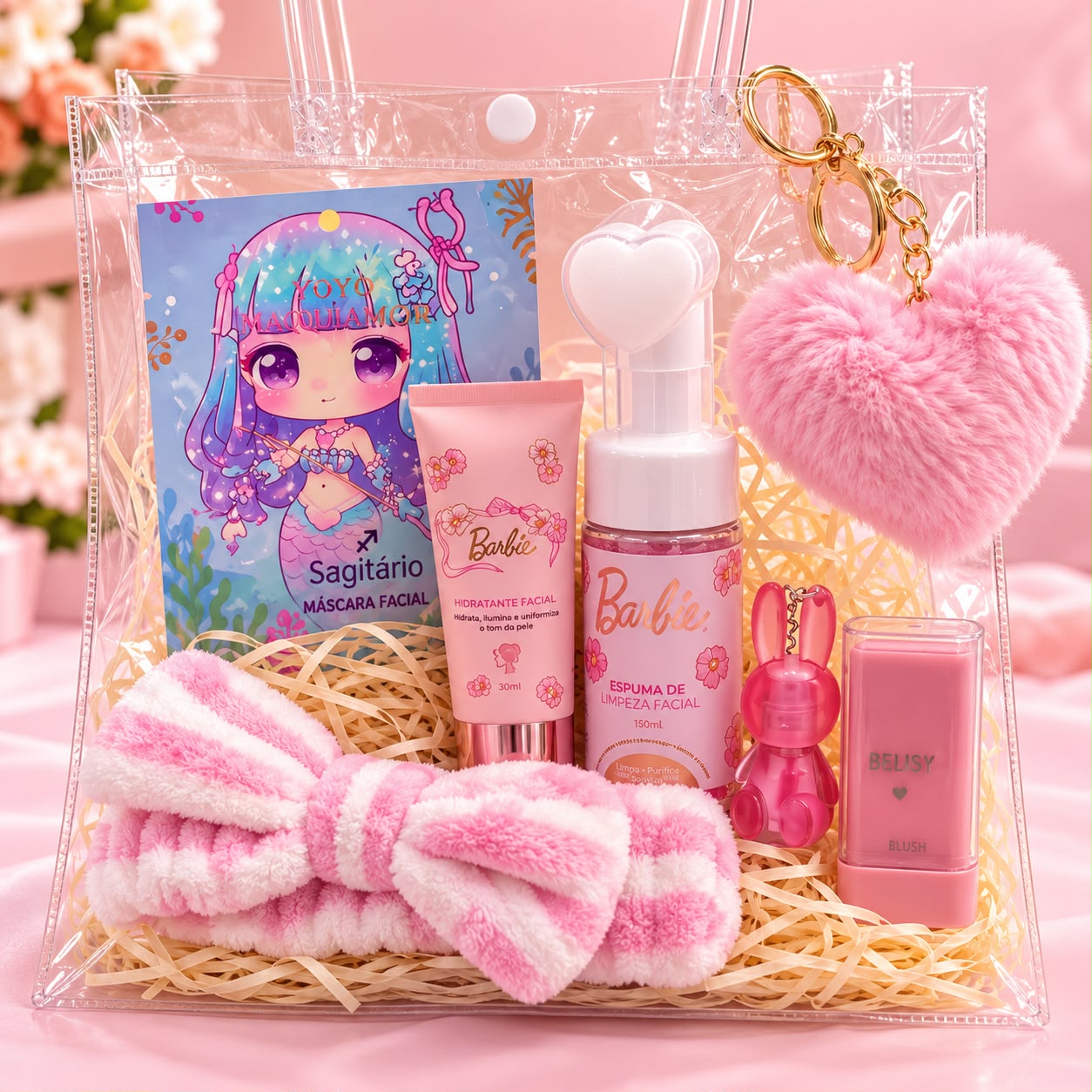 Kit Barbie Rosa: autocuidado com muito charme