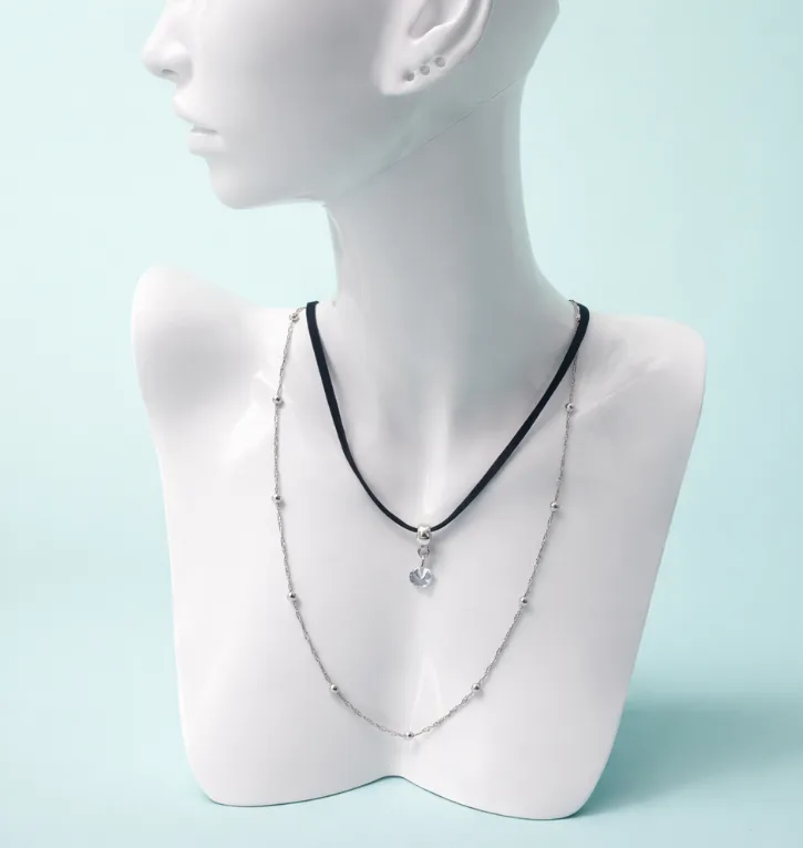 Conjunto com veludo preto duplo 