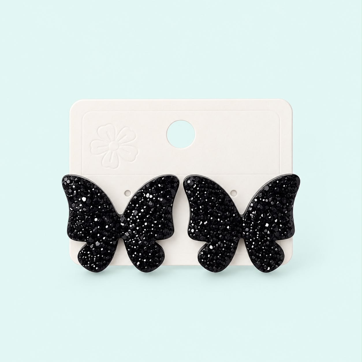 Par de Brincos Borboleta Black