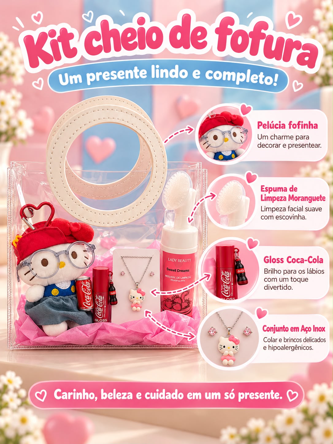 Kit Hello Kitty Vermelho