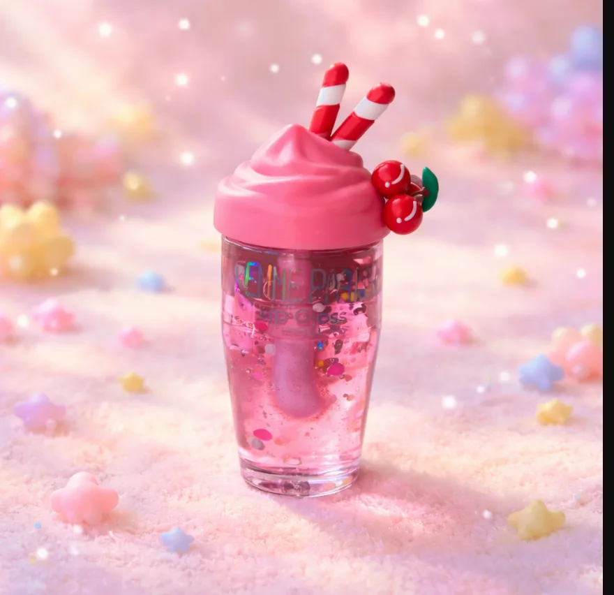 🍒 Gloss Cherry Milkshake — brilho com gostinho de fofura!