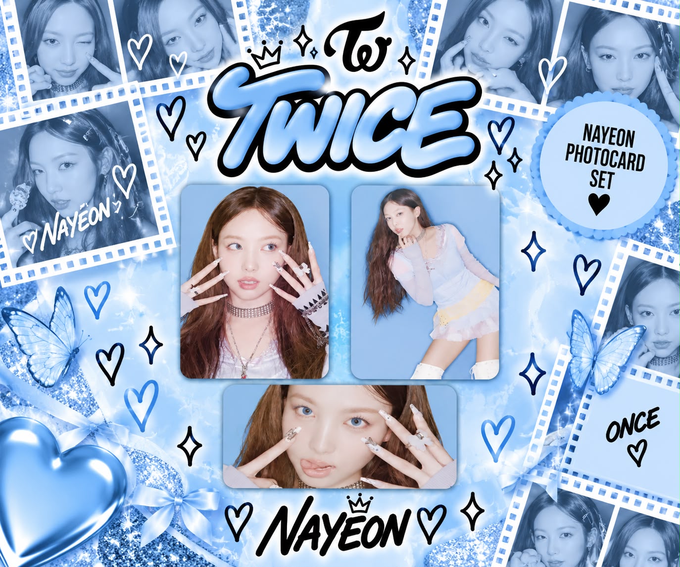 Set com 3 Photocards da Nayeon — TWICE