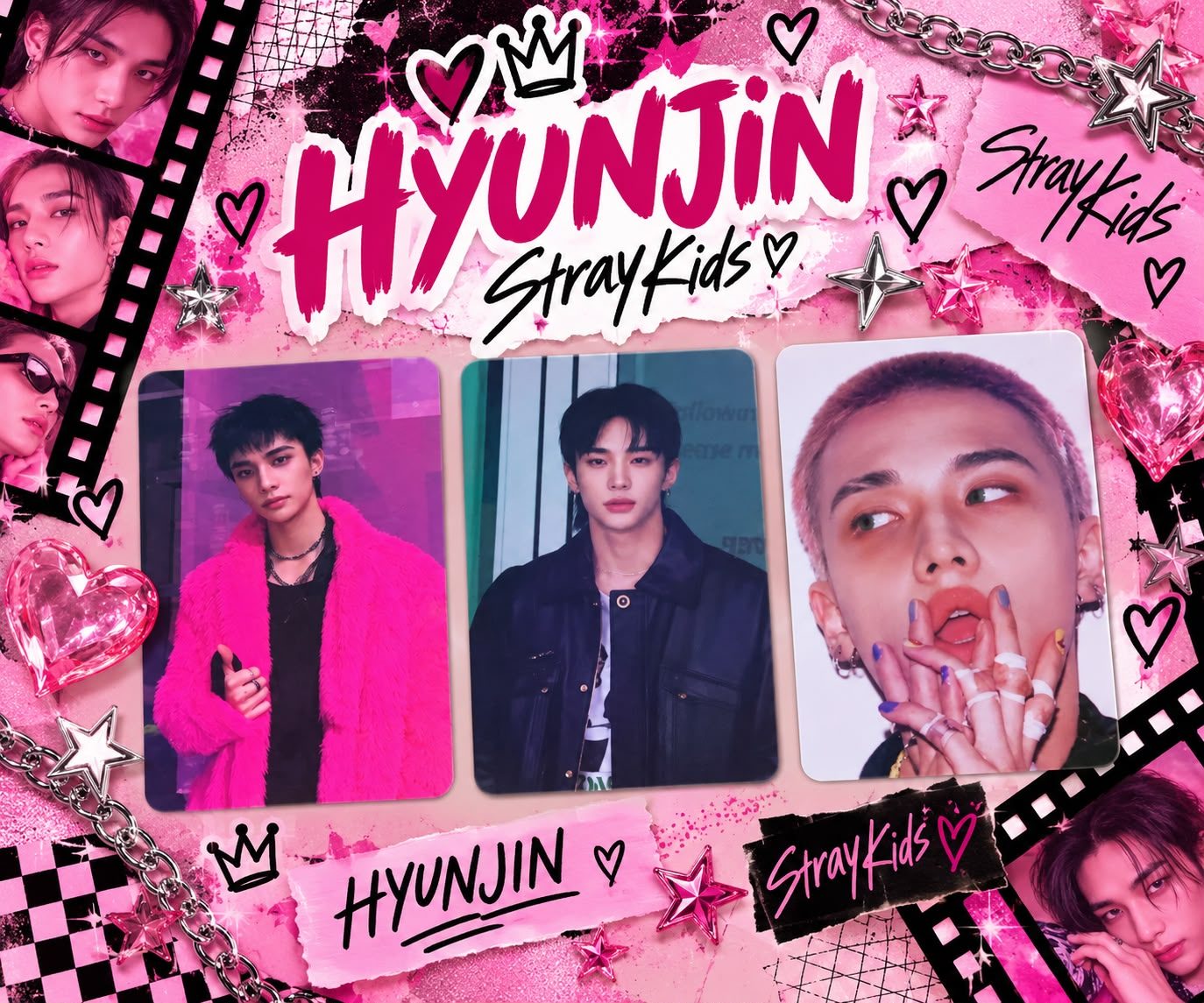 Photocards do Hyunjin — Stray Kids 💖