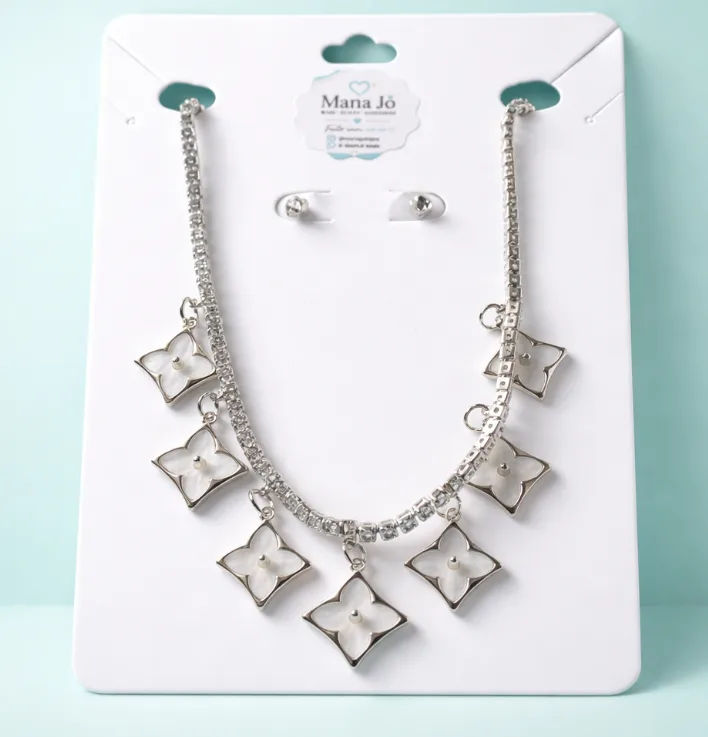 Conjunto colar e brinco Riviera Inspiração L.V
