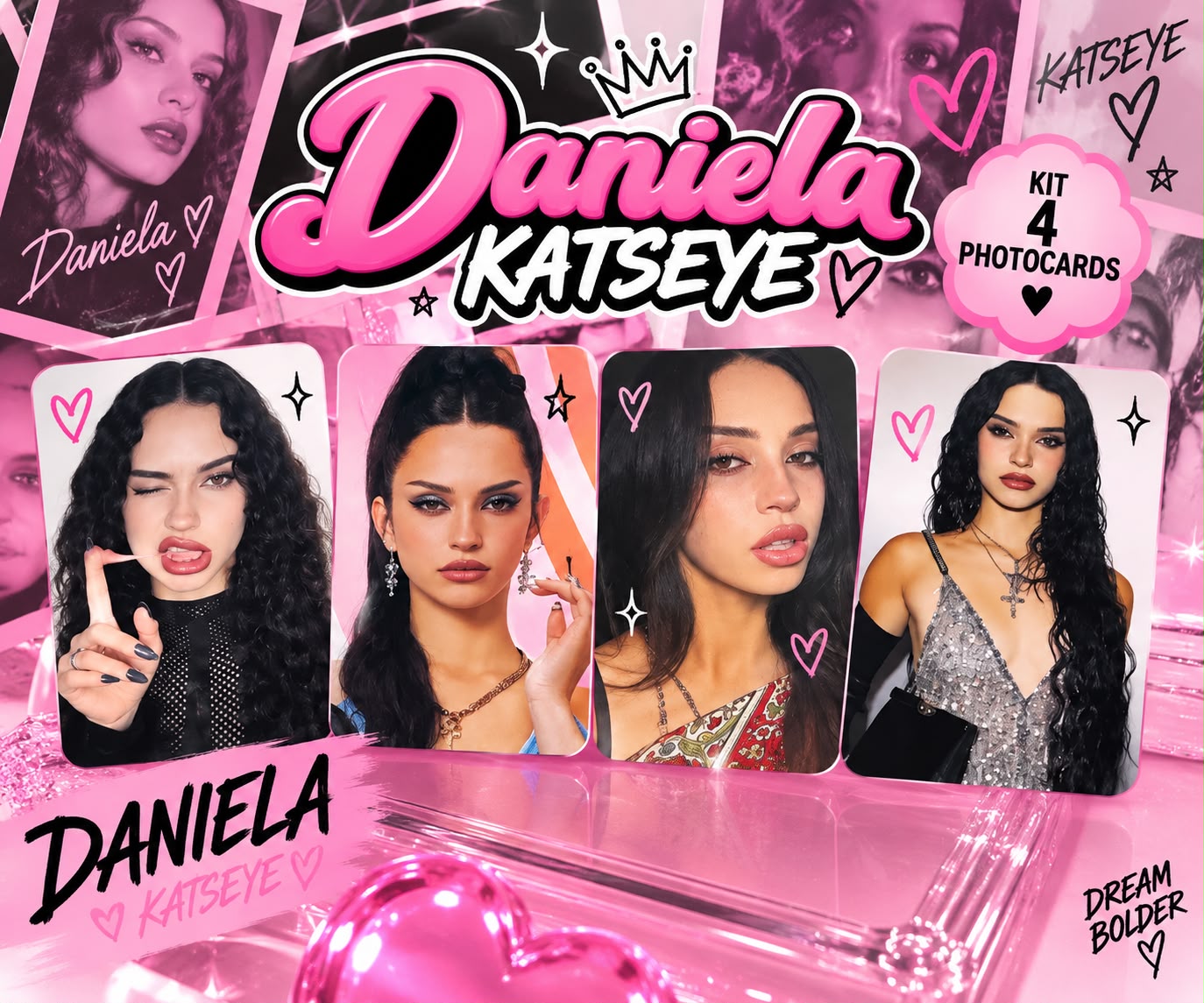 Kit com 4 Photocards da Daniela — KATSEYE