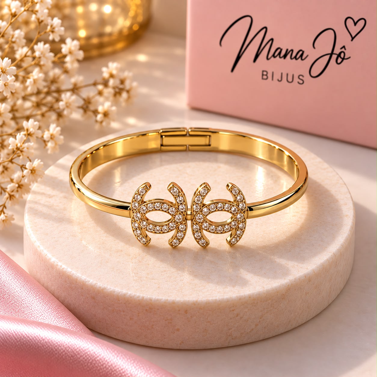 Bracelete inspiração Chanel 
