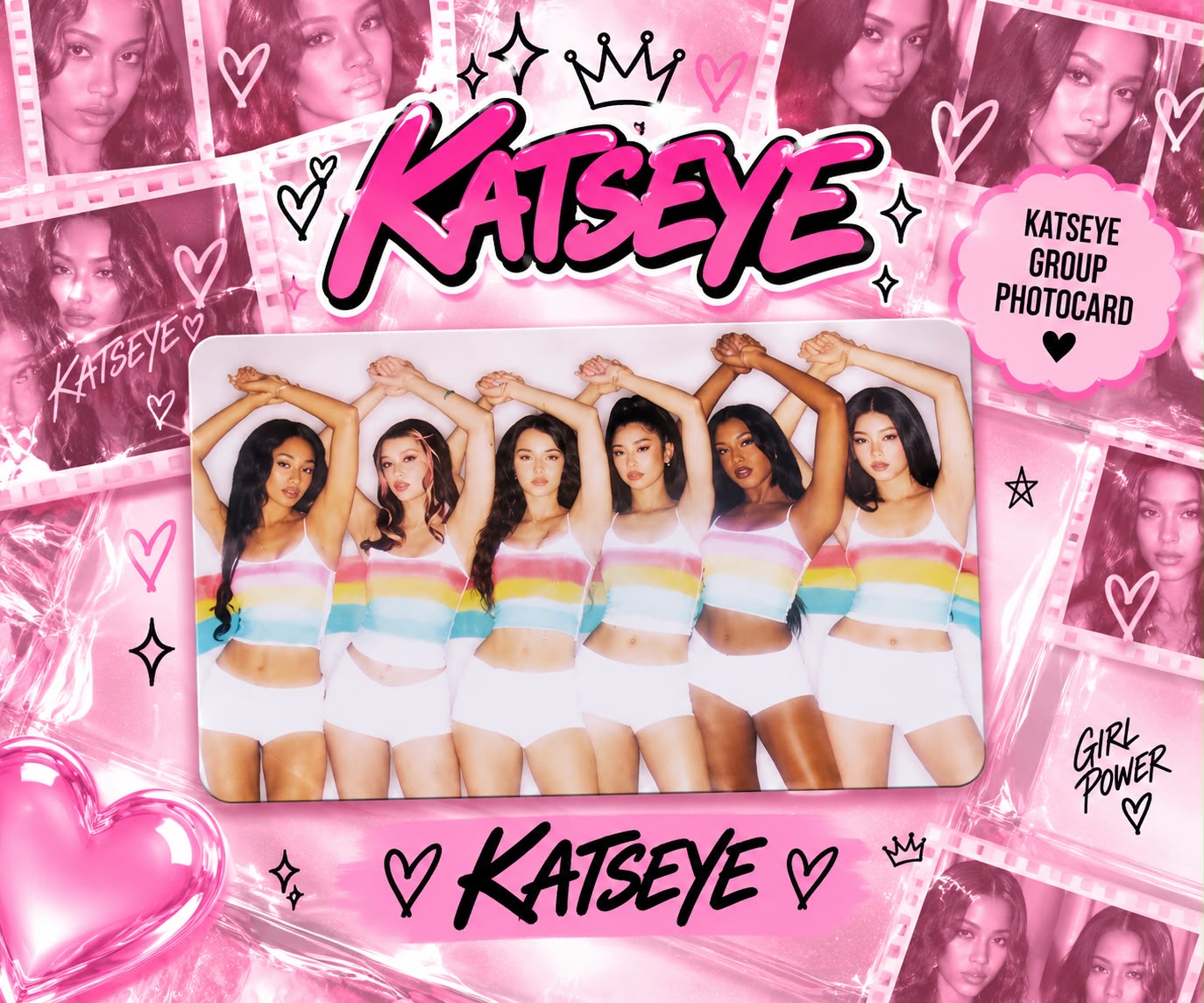 Photocard do Grupo KATSEYE — Rainbow