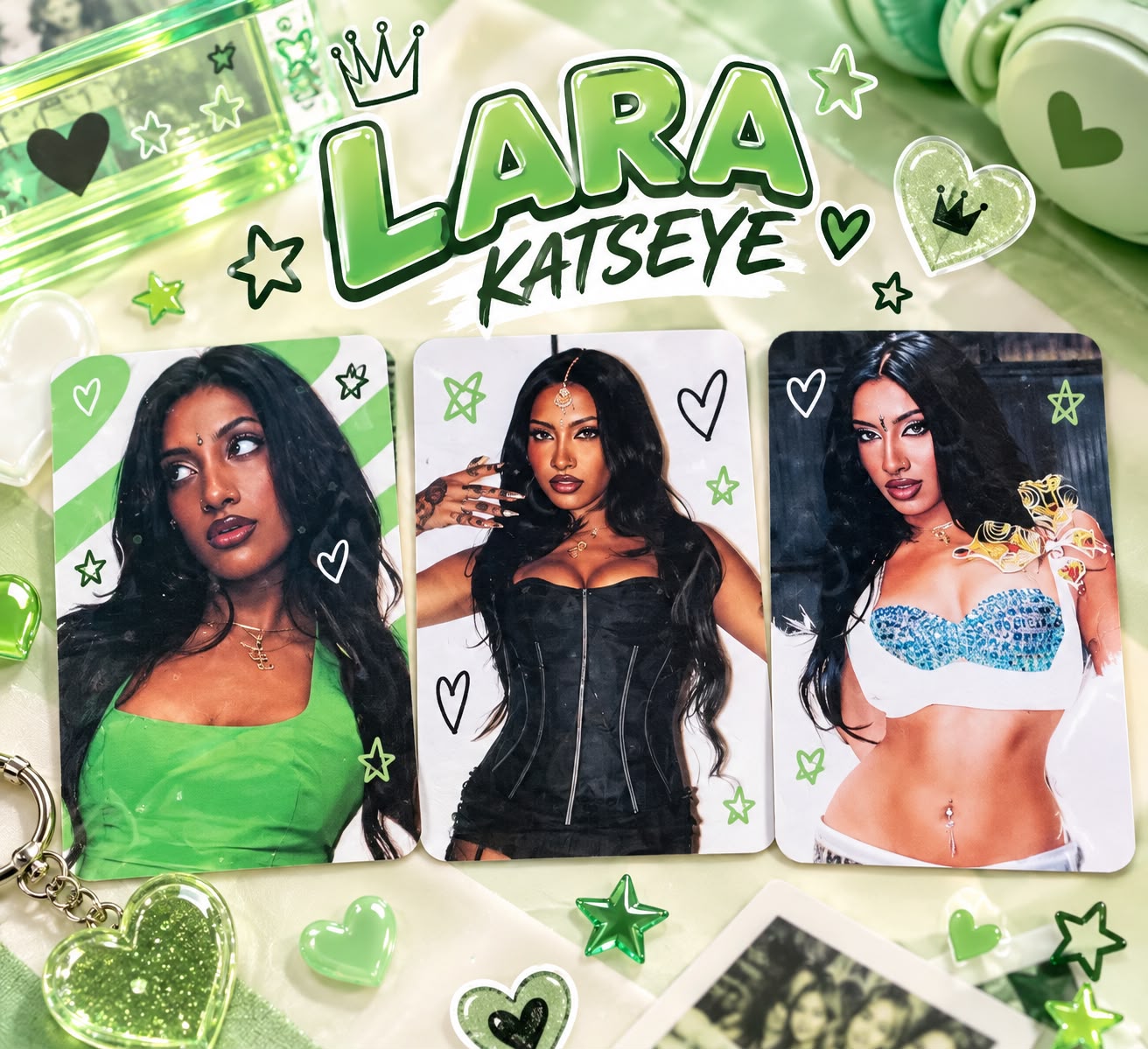Kit com 3 Photocards da Lara — KATSEYE