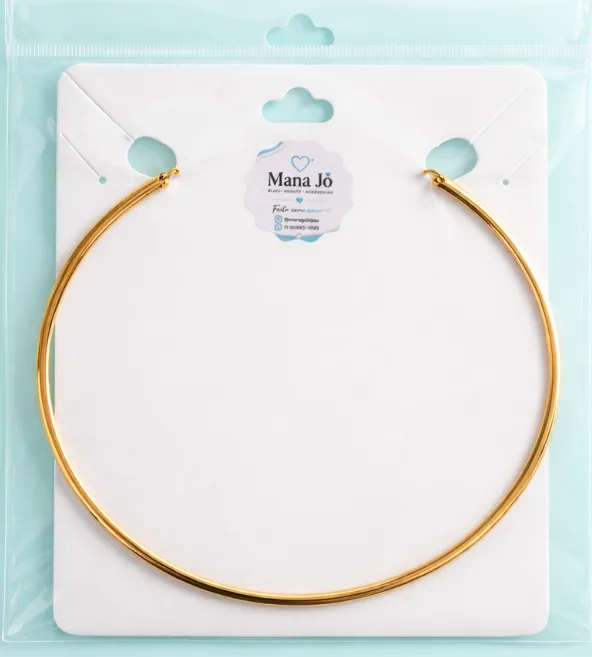 Choker aro dourado
