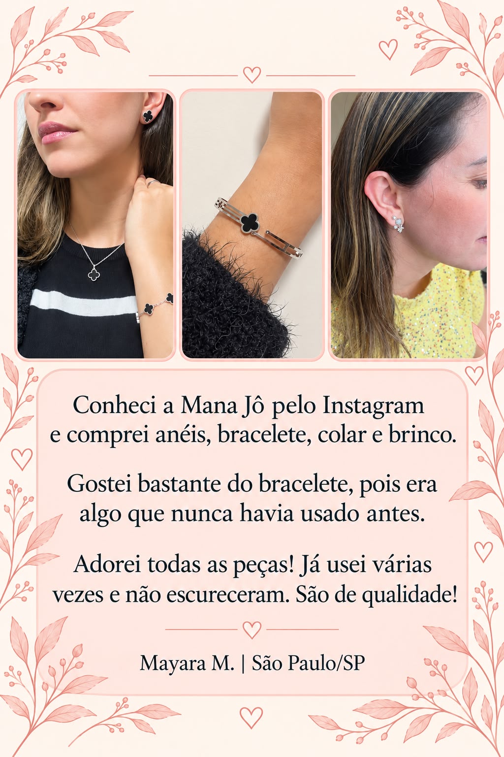 Depoimento de Mayara, de São Paulo, sobre as peças da Mana Jô.