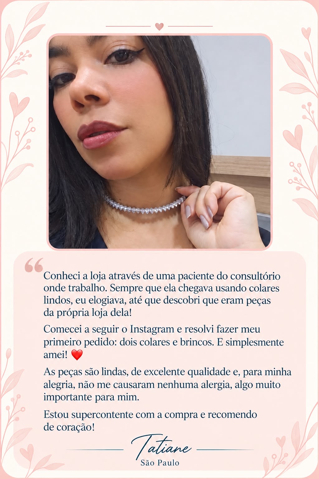 Depoimento da Tati a respeito da mana jo